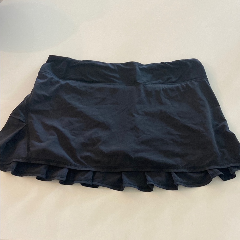 Lululemon Athletica Black Skater Mini Skirt with Ruffles